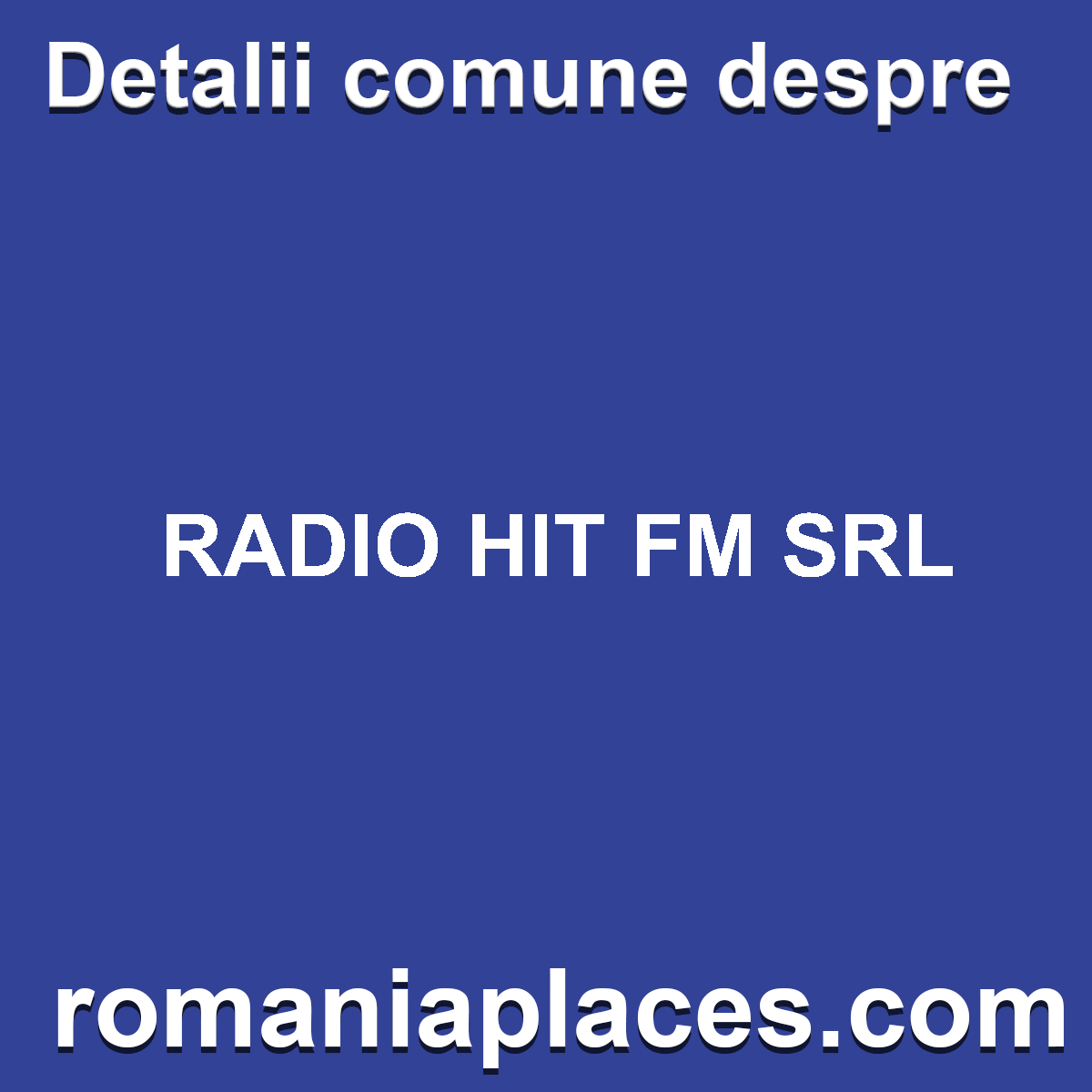 RADIO HIT FM SRL
