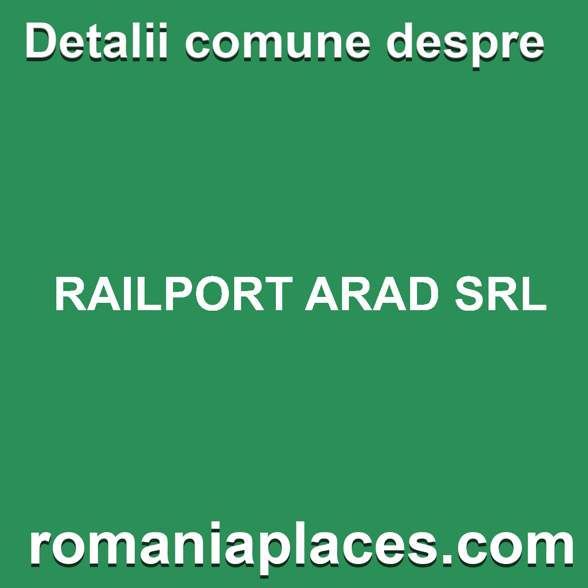 RAILPORT ARAD SRL