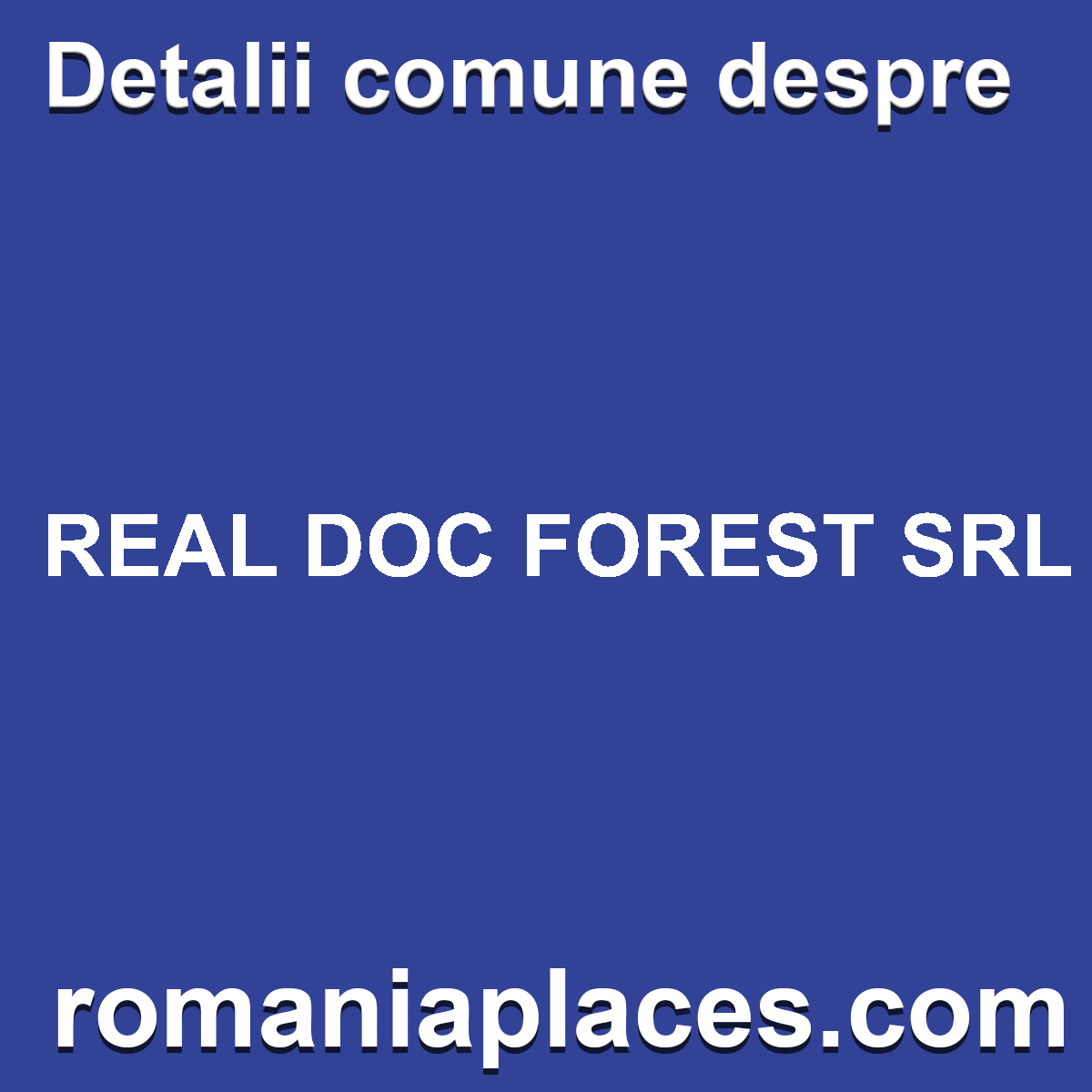 REAL DOC FOREST SRL