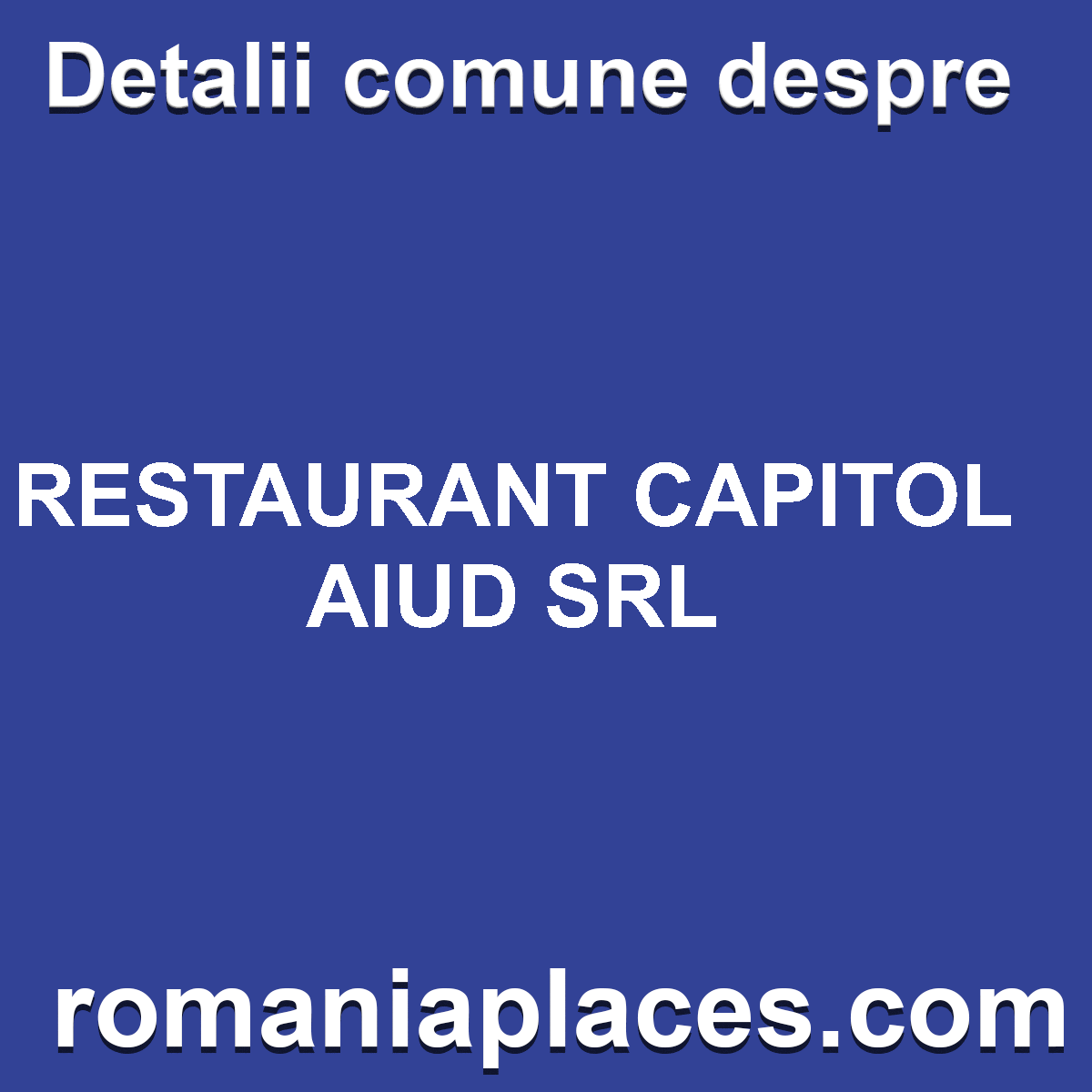 RESTAURANT CAPITOL AIUD SRL