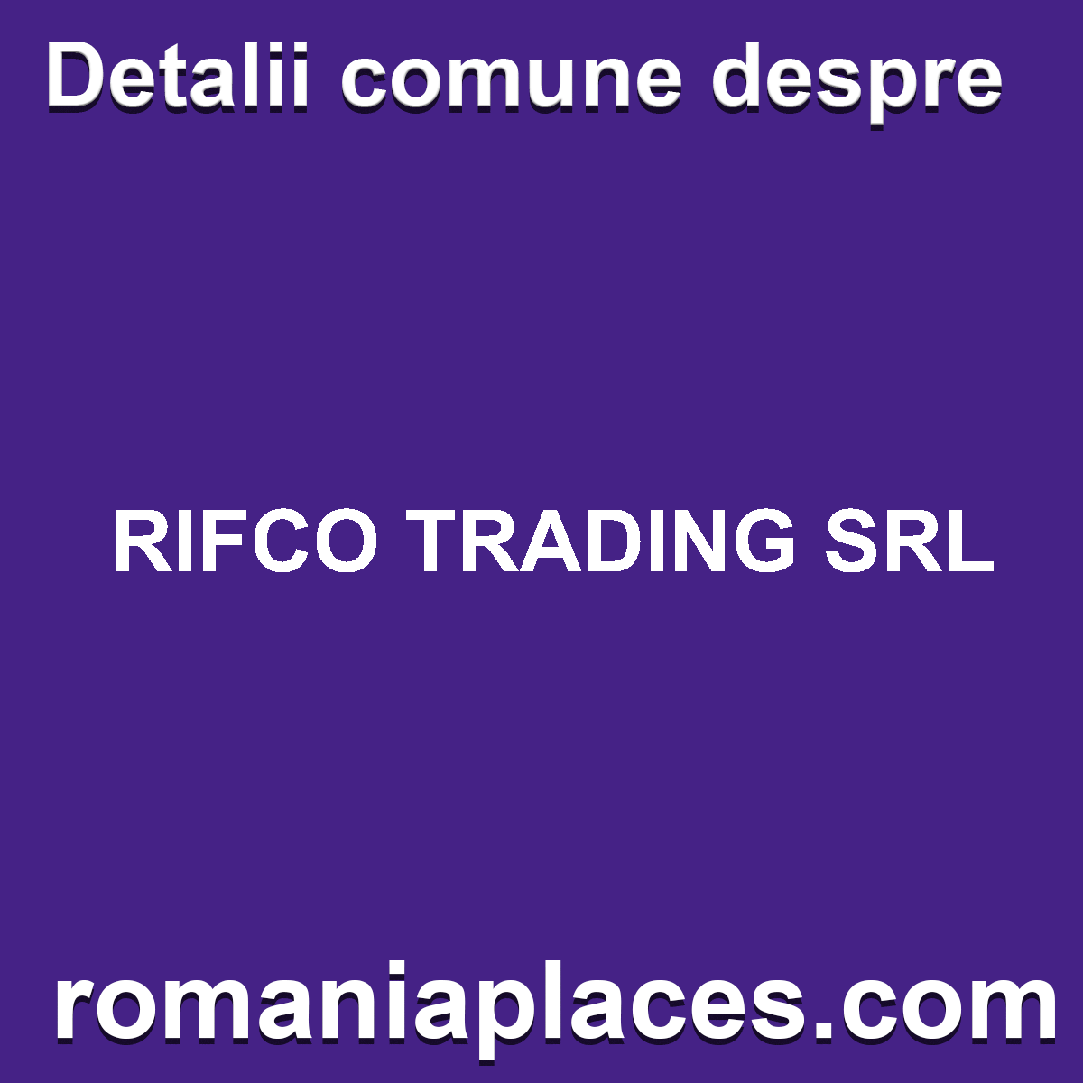 RIFCO TRADING SRL