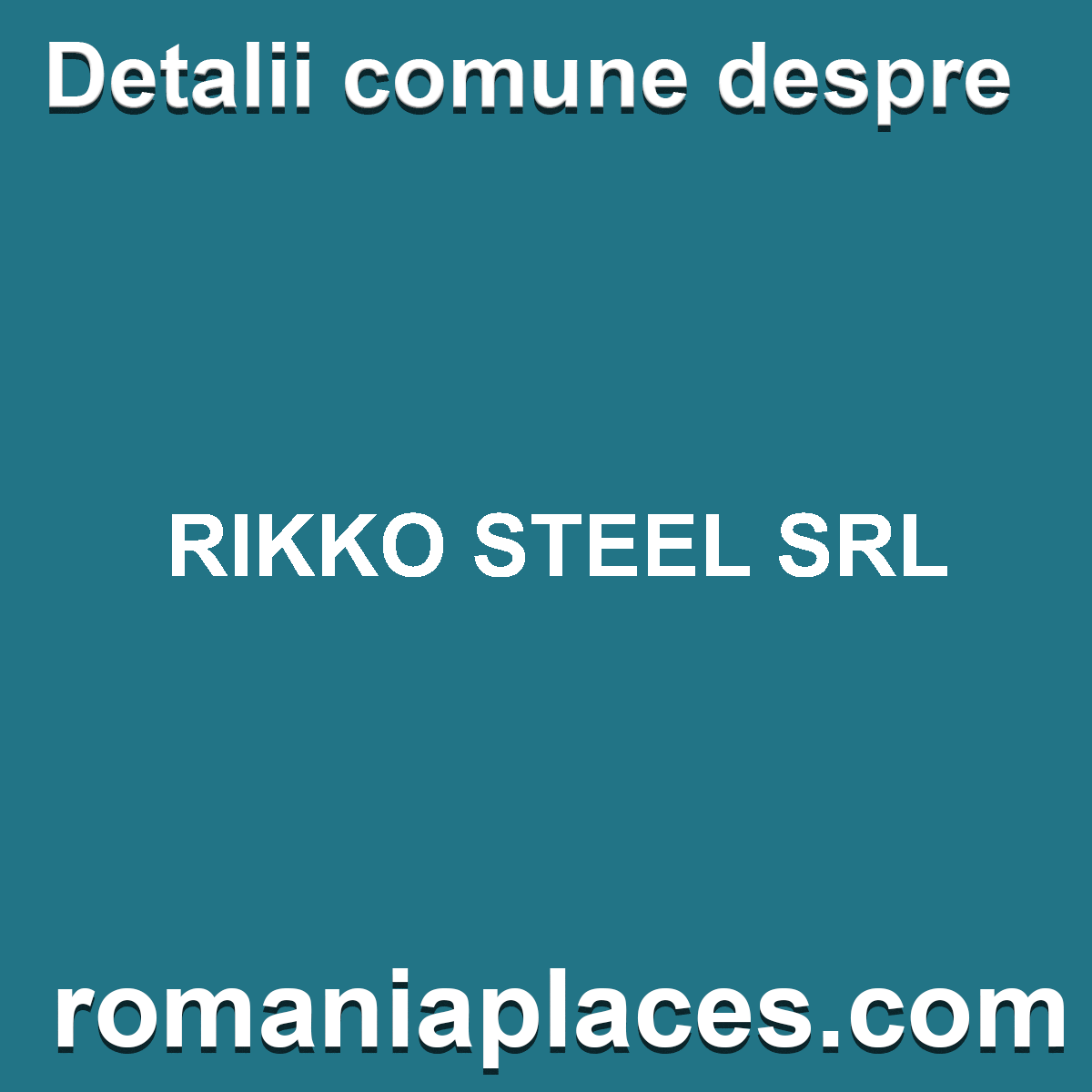 RIKKO STEEL SRL