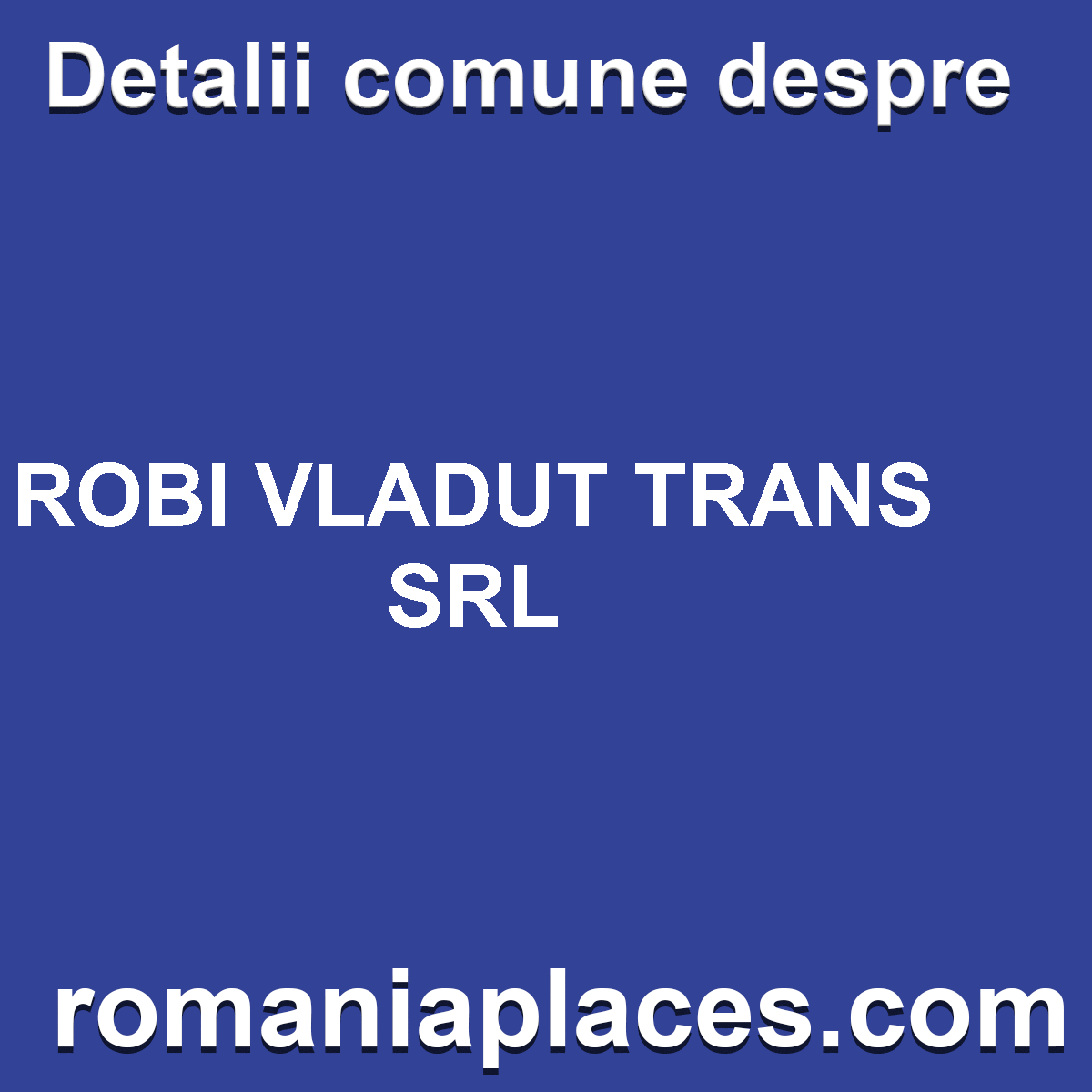ROBI VLADUT TRANS SRL