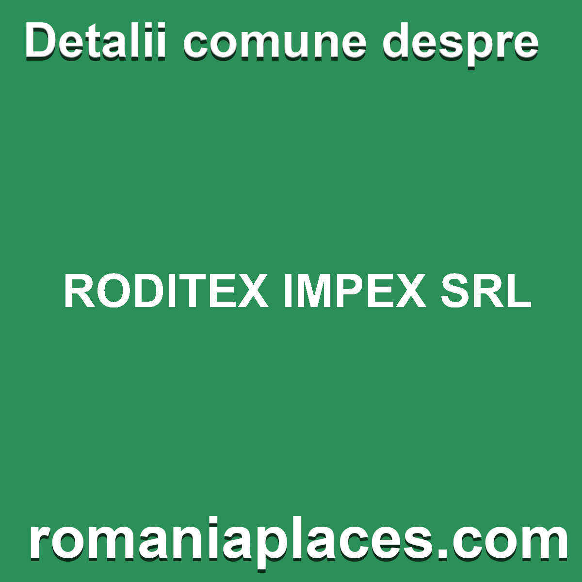 RODITEX IMPEX SRL