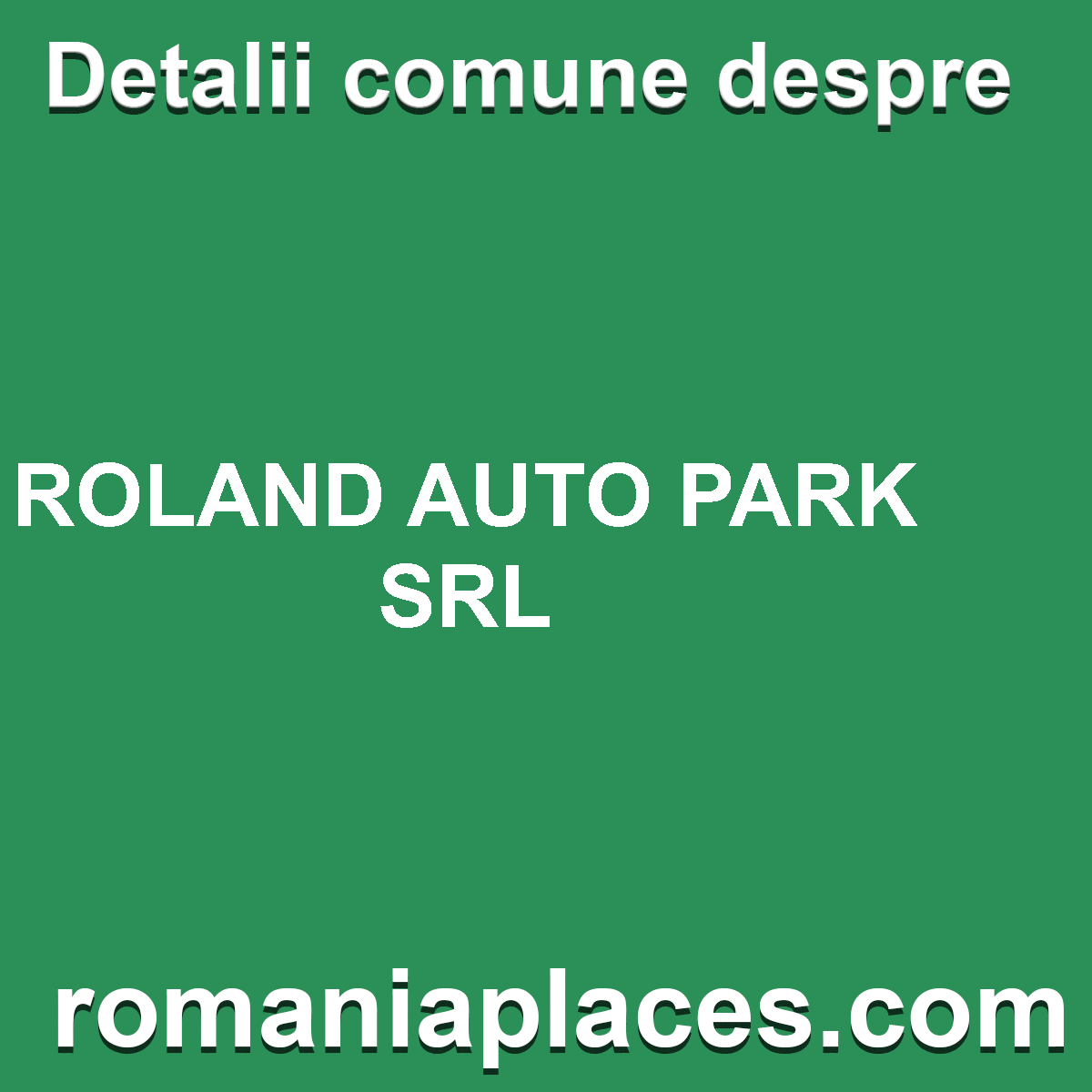 ROLAND AUTO PARK SRL