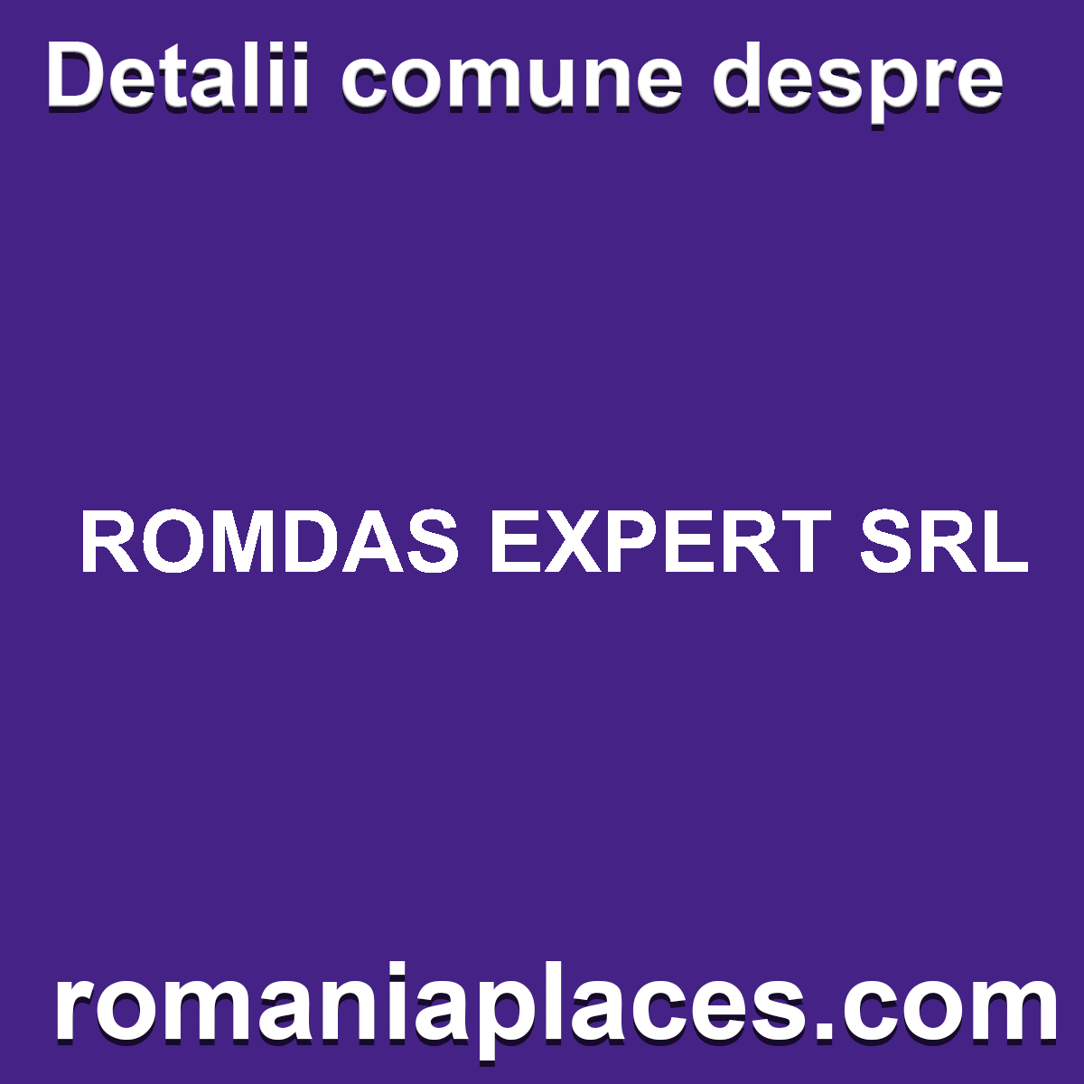 ROMDAS EXPERT SRL