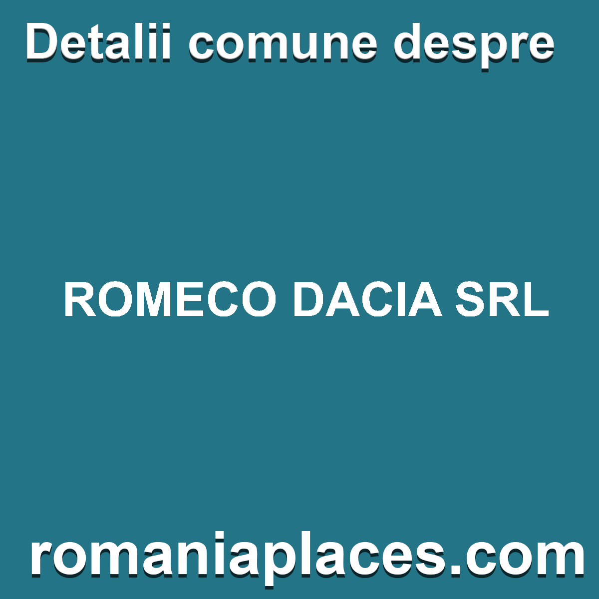 ROMECO DACIA SRL