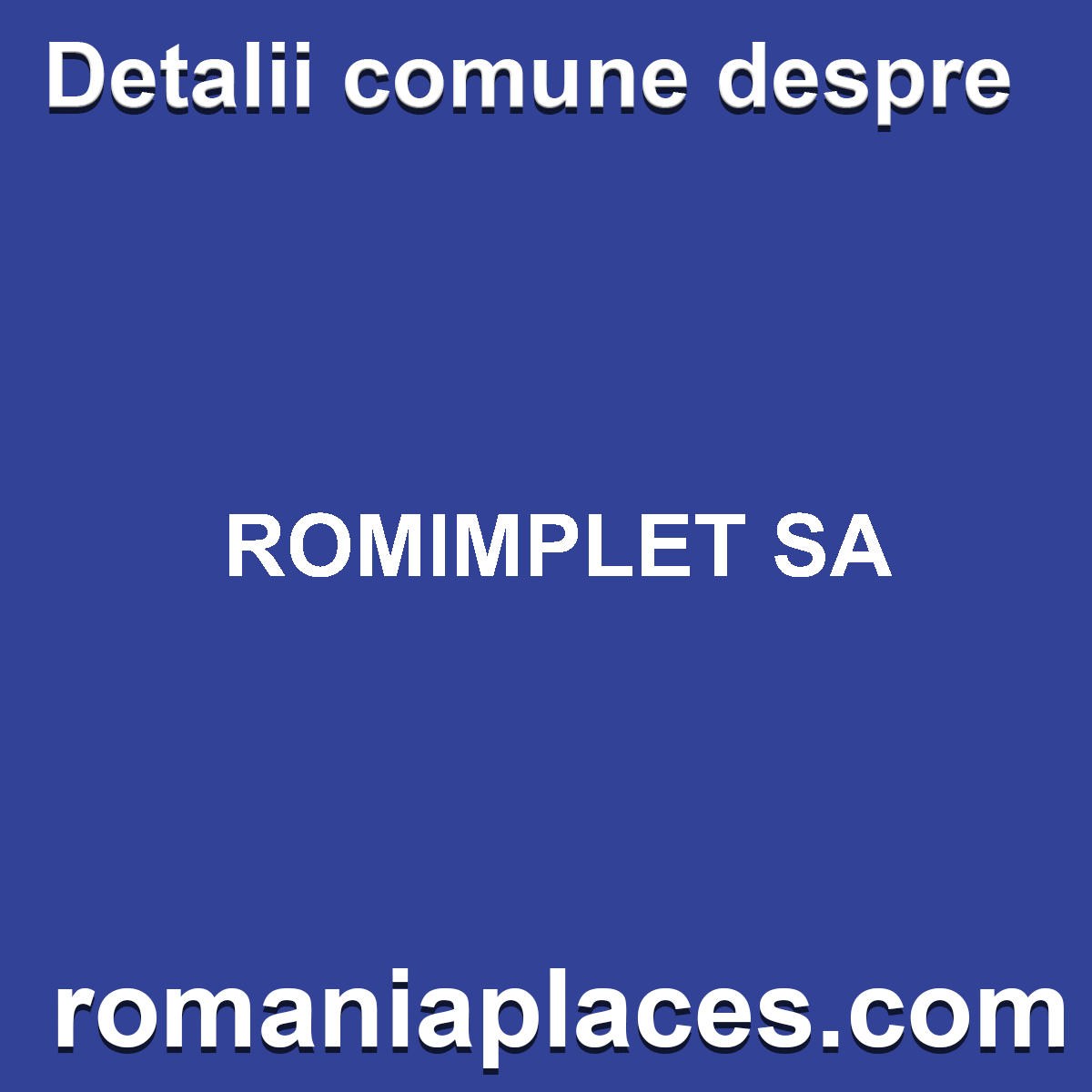 ROMIMPLET SA