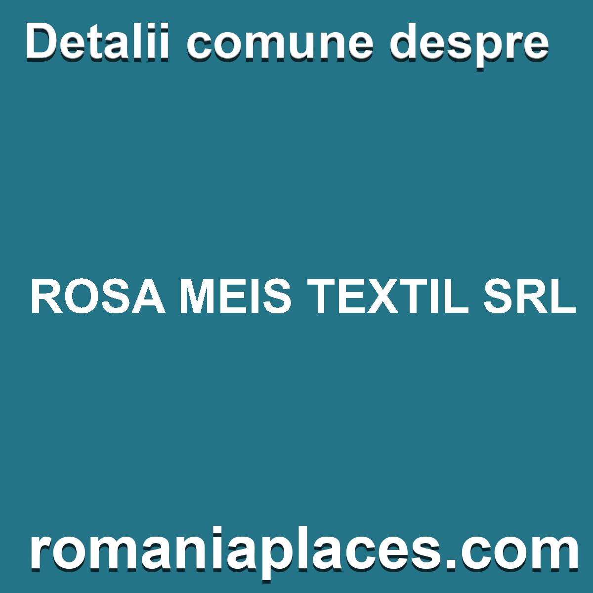 ROSA MEIS TEXTIL SRL