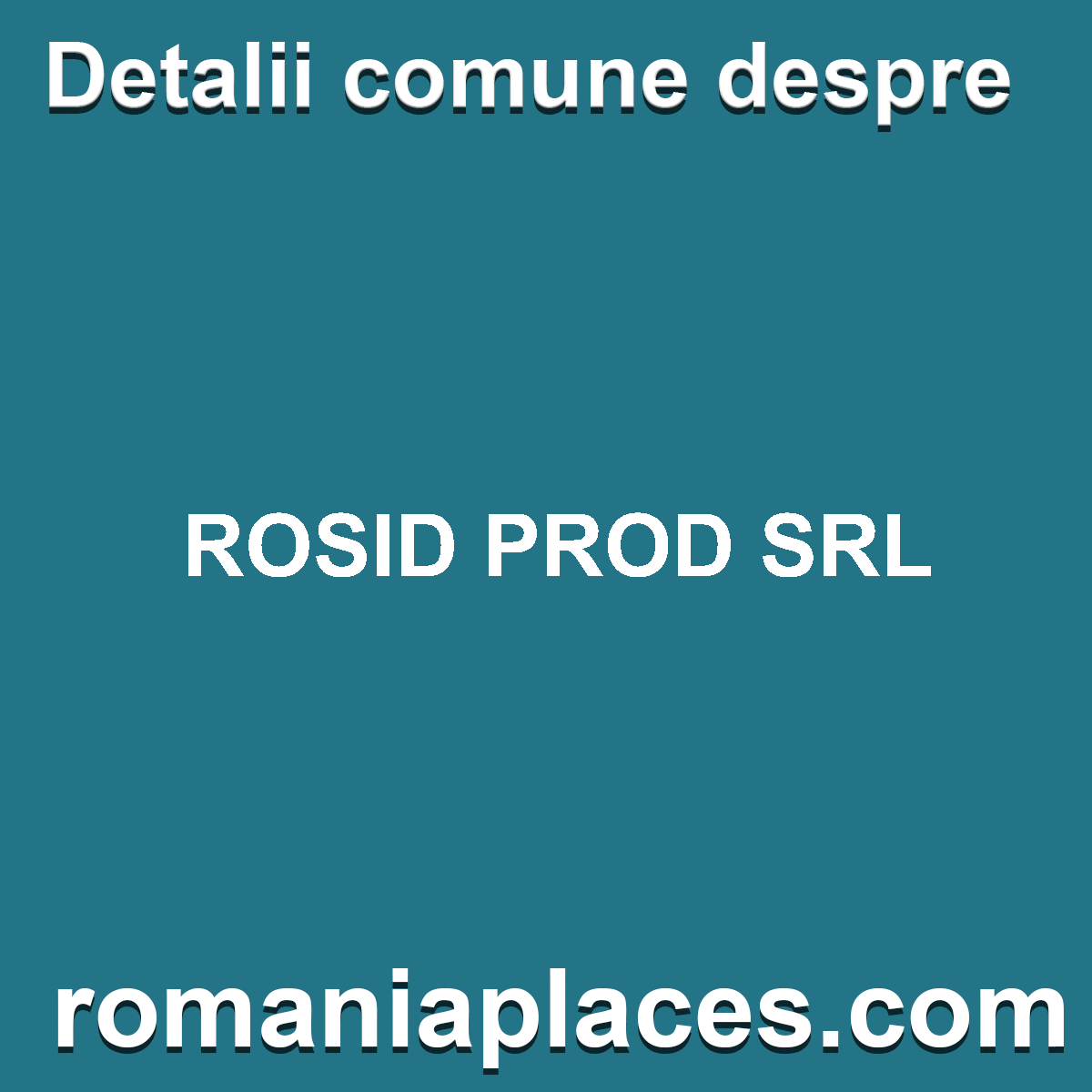 ROSID PROD SRL
