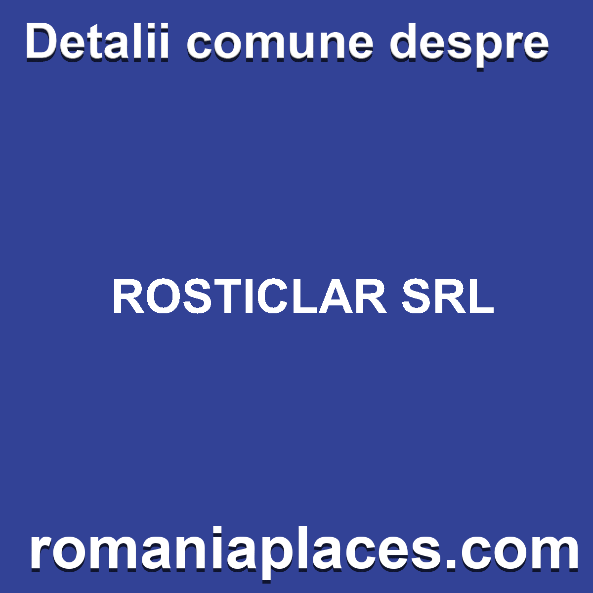 ROSTICLAR SRL