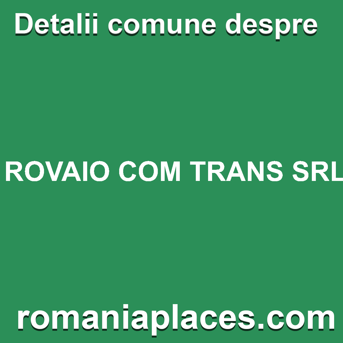 ROVAIO COM TRANS SRL
