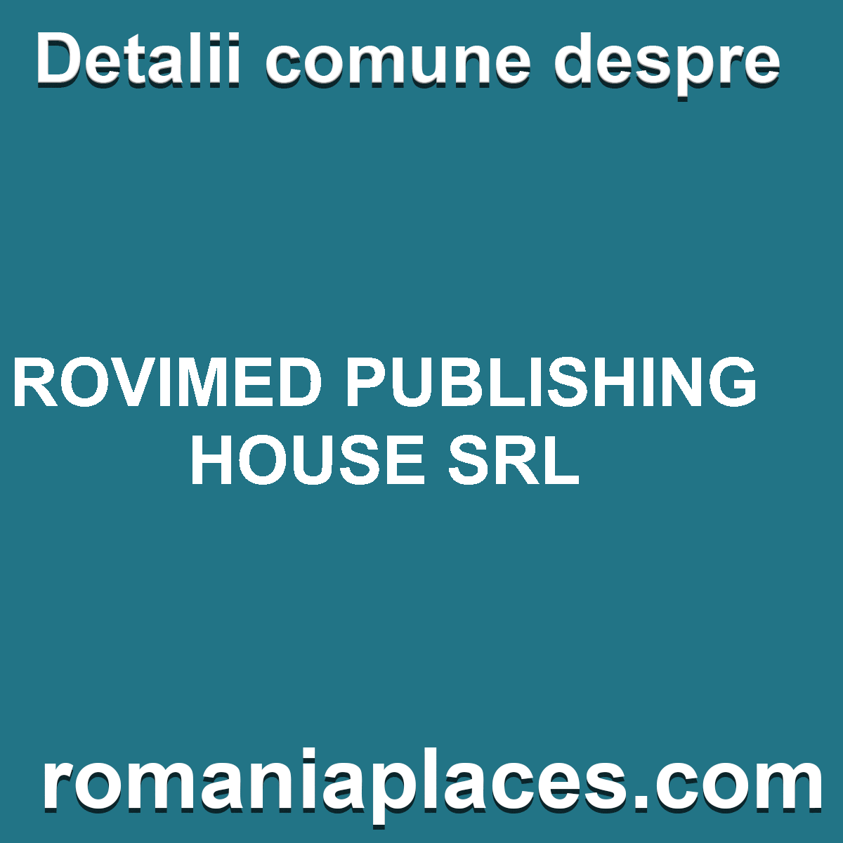 ROVIMED PUBLISHING HOUSE SRL