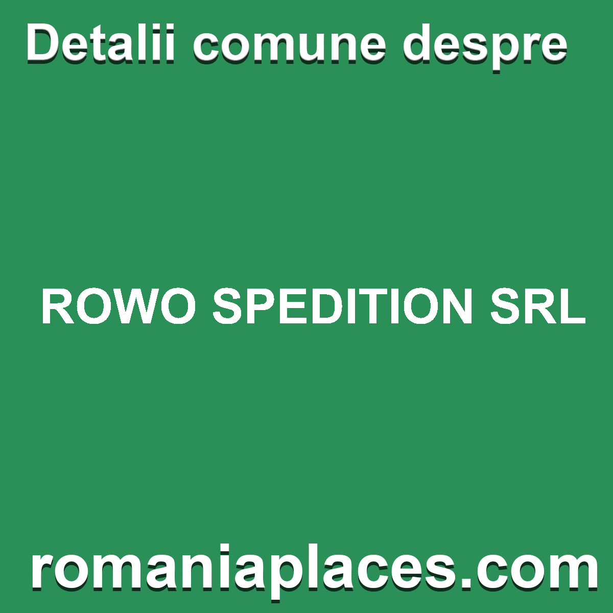 ROWO SPEDITION SRL