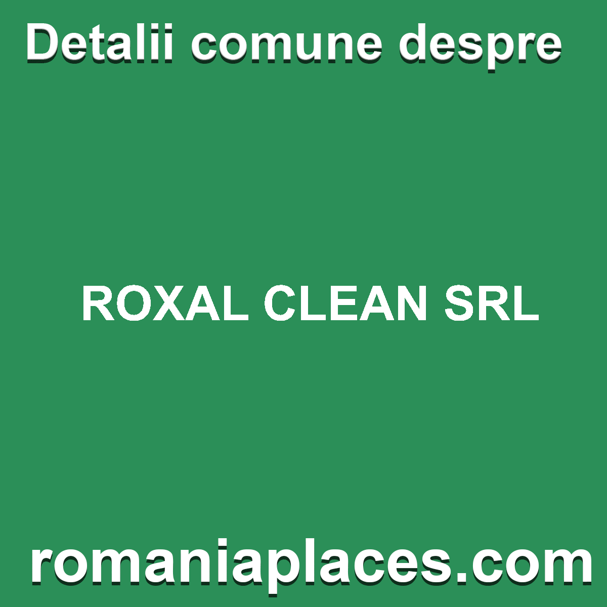 ROXAL CLEAN SRL