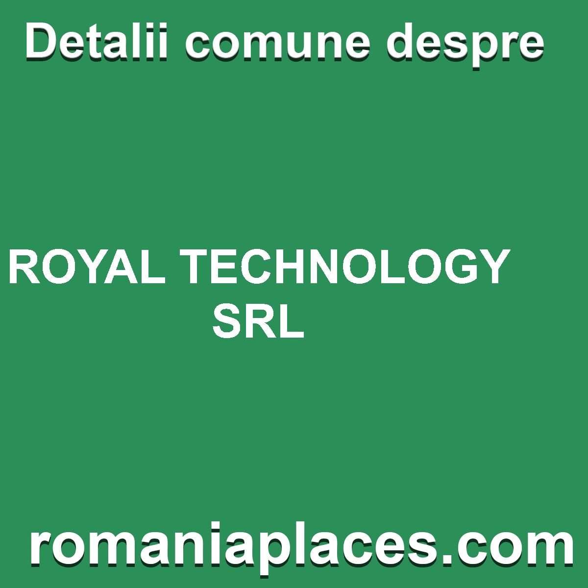 ROYAL TECHNOLOGY SRL