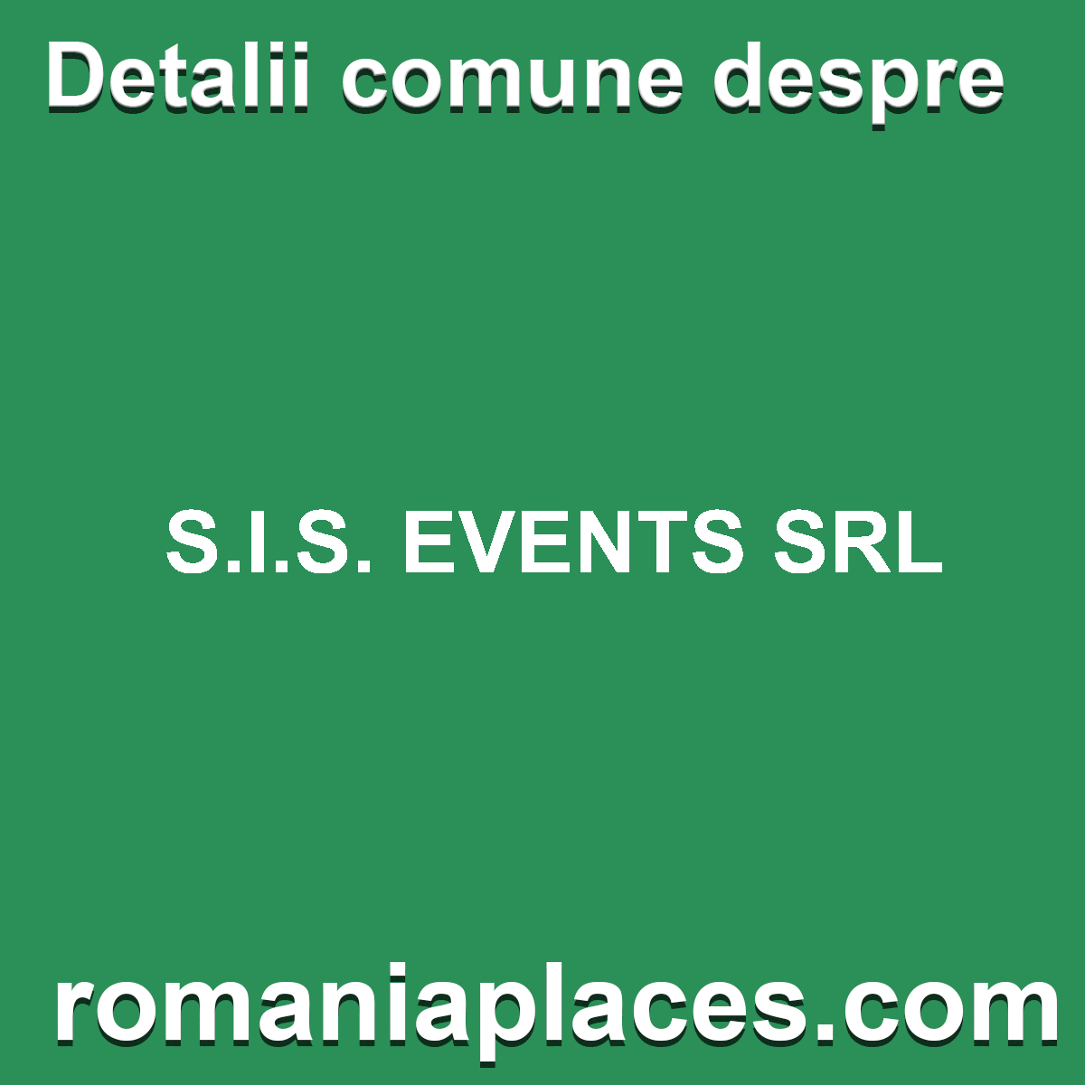 S.I.S. EVENTS SRL
