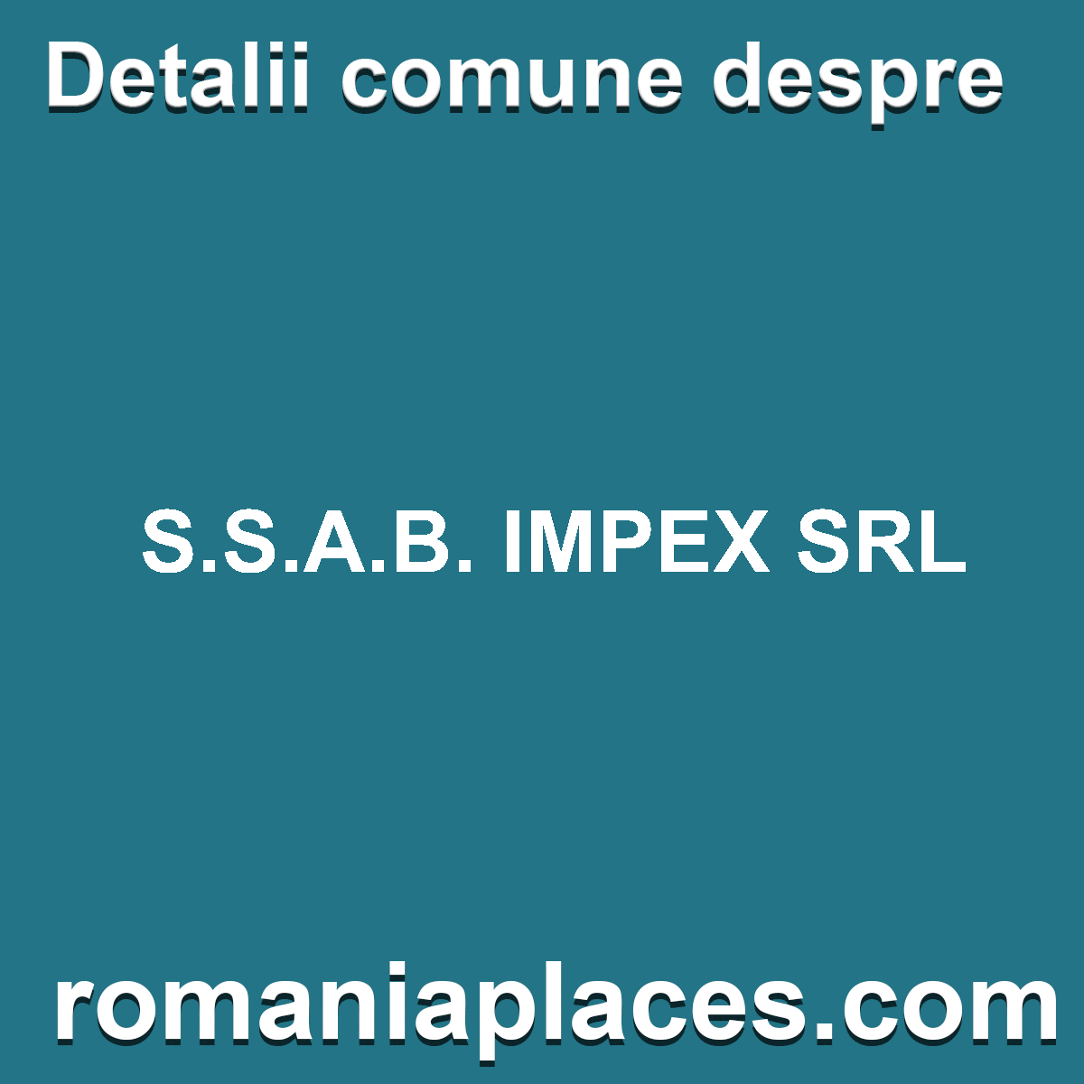 S.S.A.B. IMPEX SRL