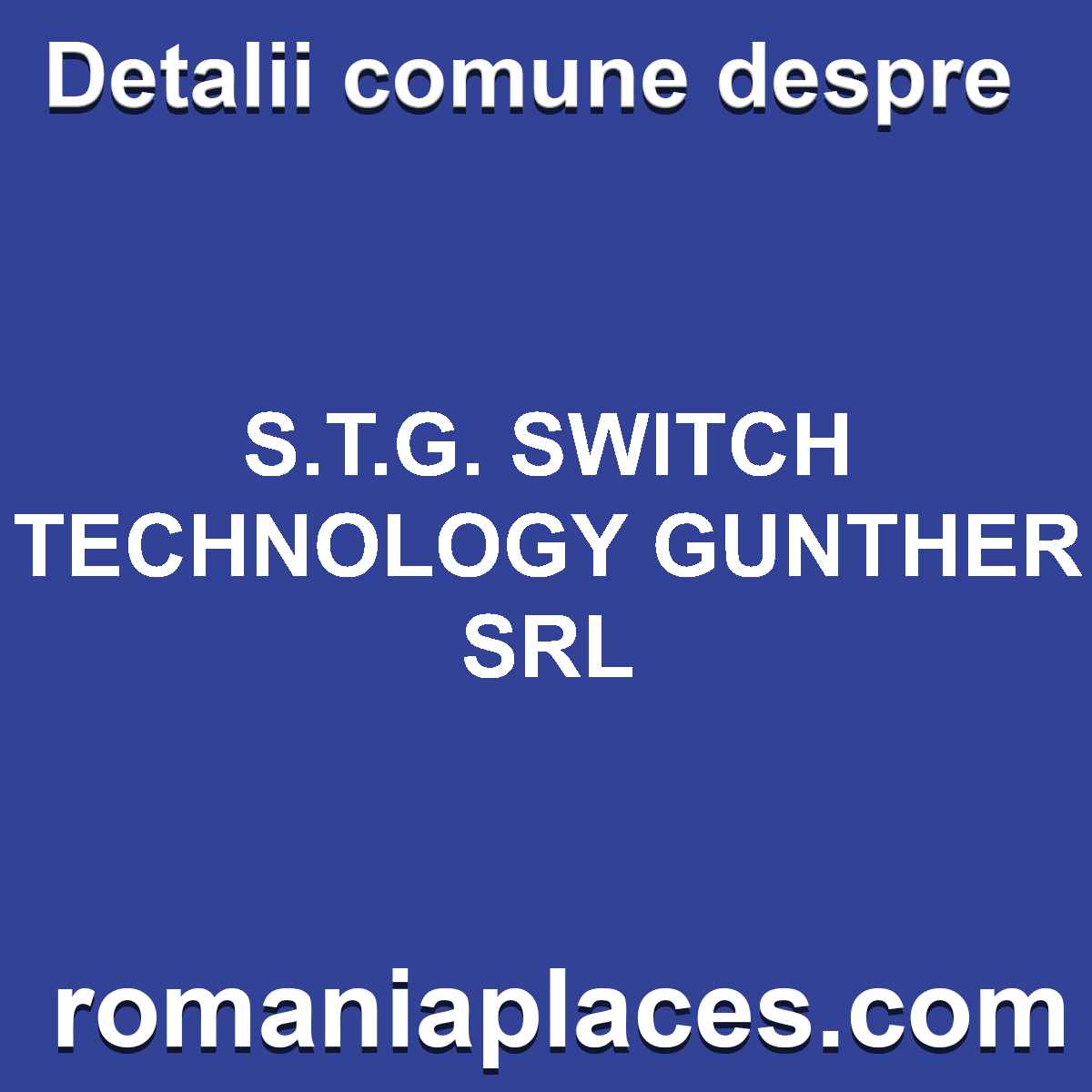 S.T.G. SWITCH TECHNOLOGY GUNTHER SRL