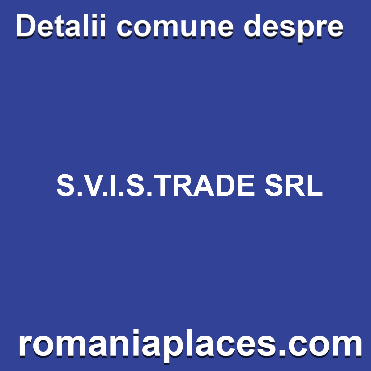 S.V.I.S.TRADE SRL