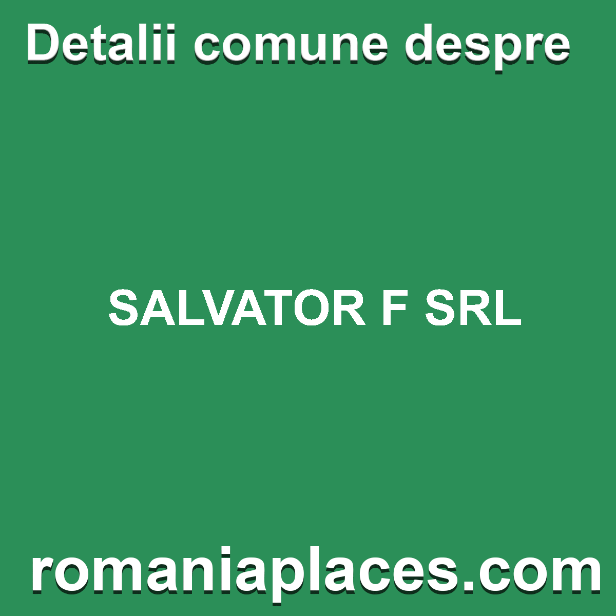 SALVATOR F SRL