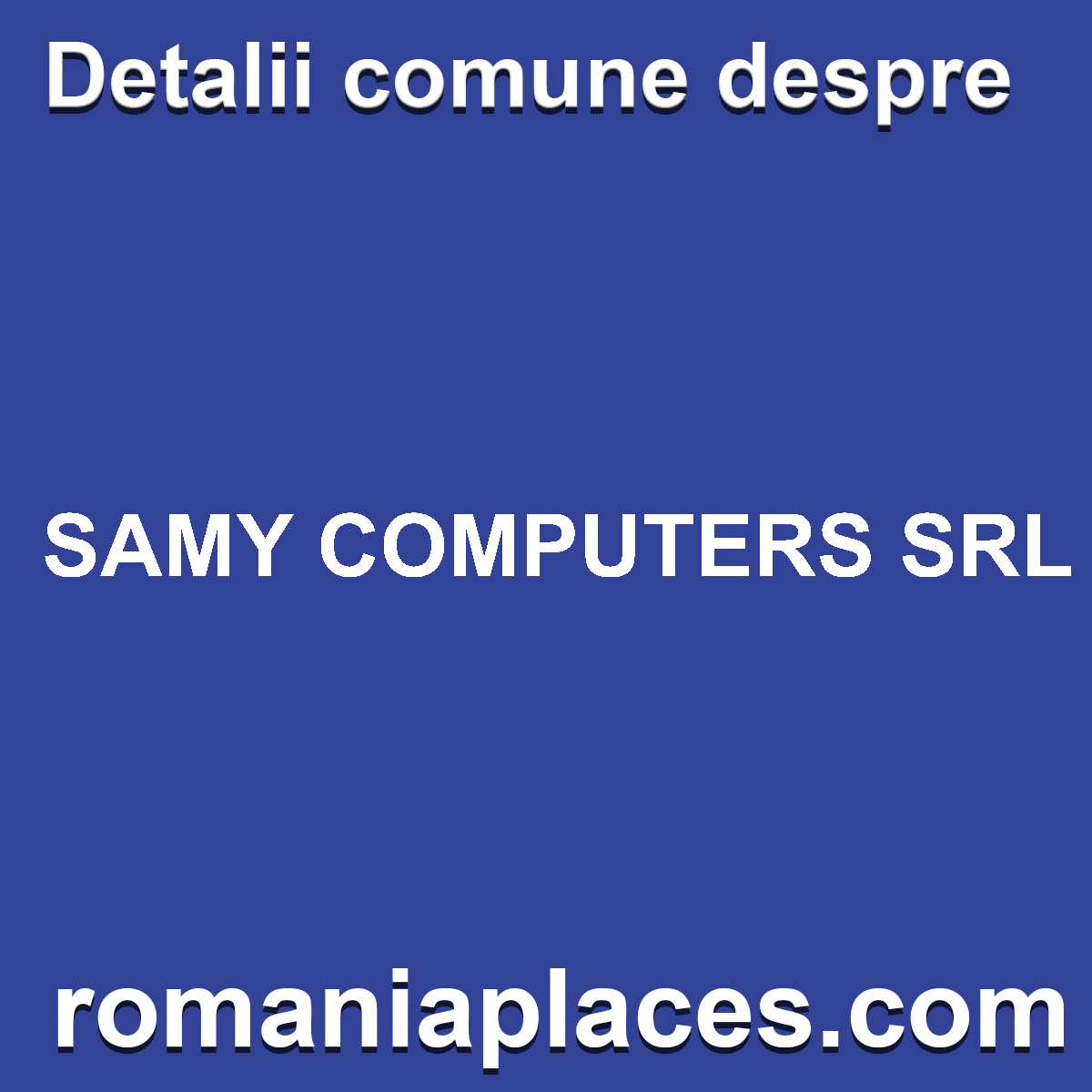 SAMY COMPUTERS SRL