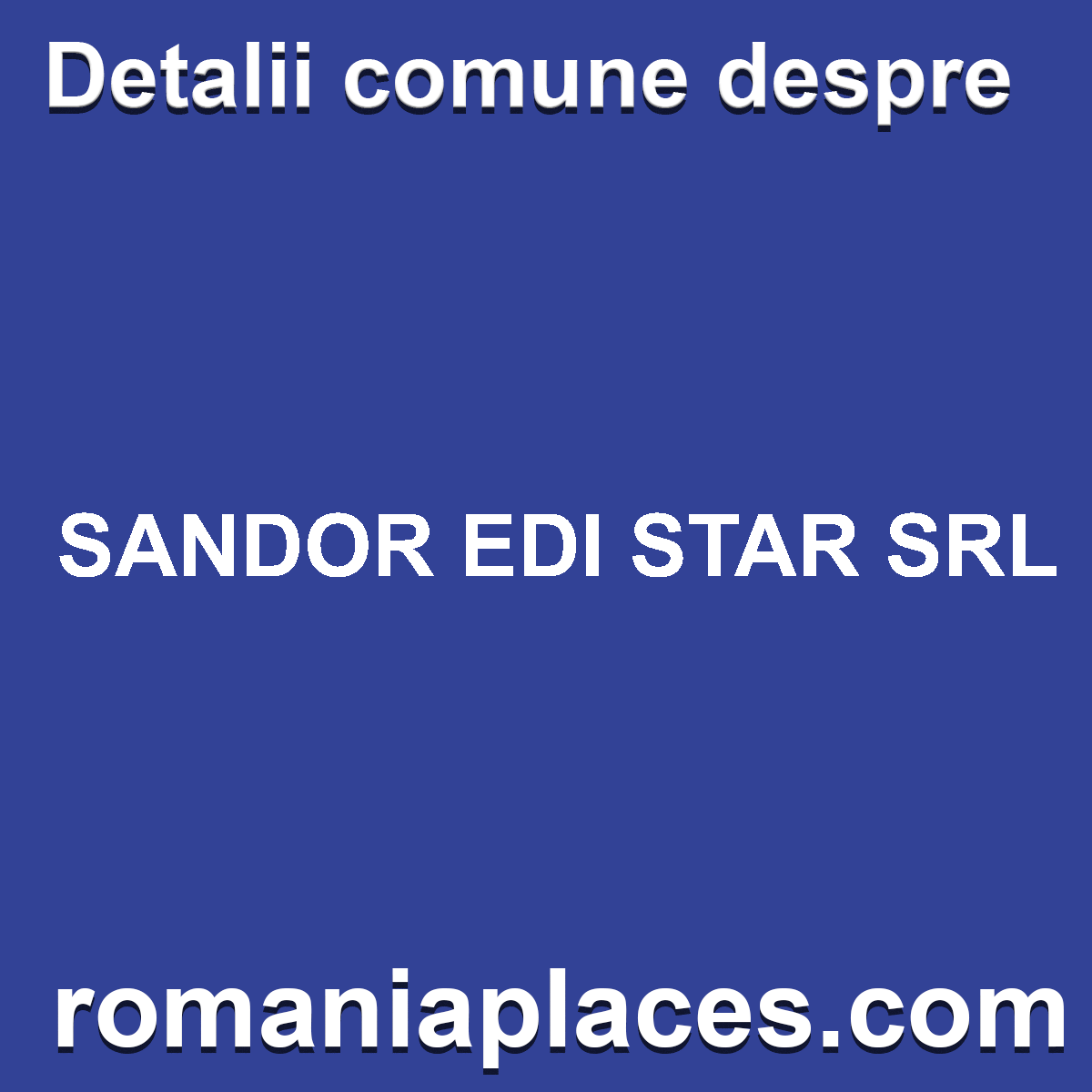 SANDOR EDI STAR SRL
