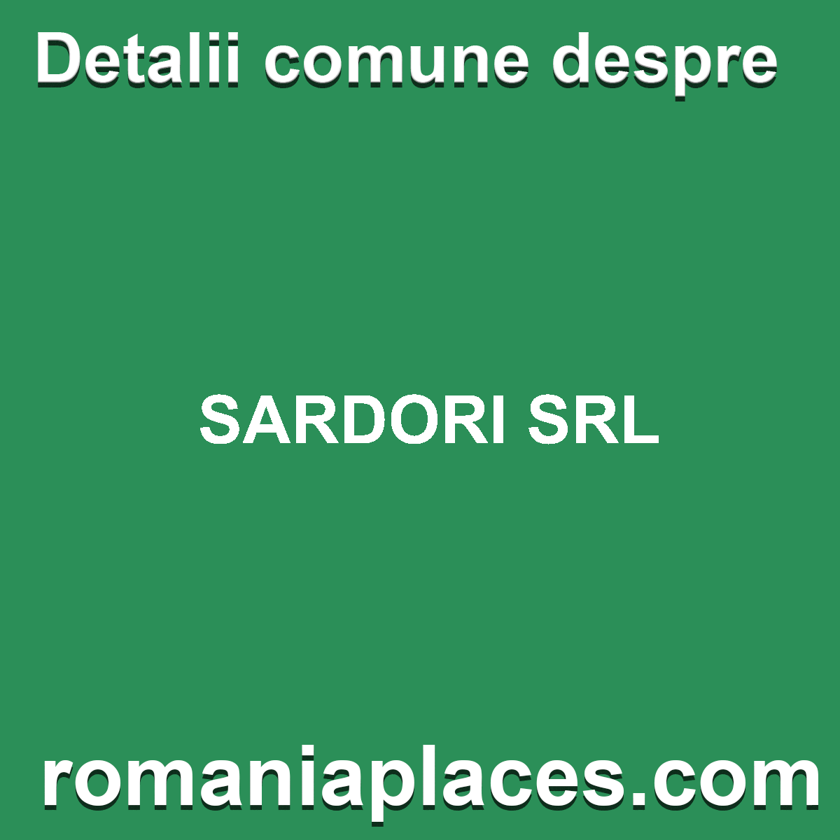 SARDORI SRL