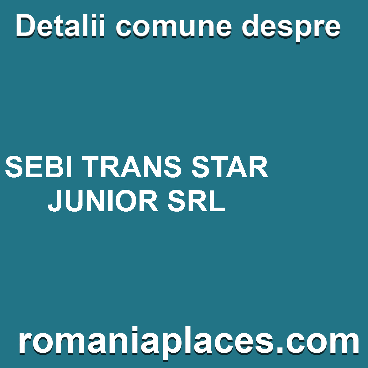 SEBI TRANS STAR JUNIOR SRL