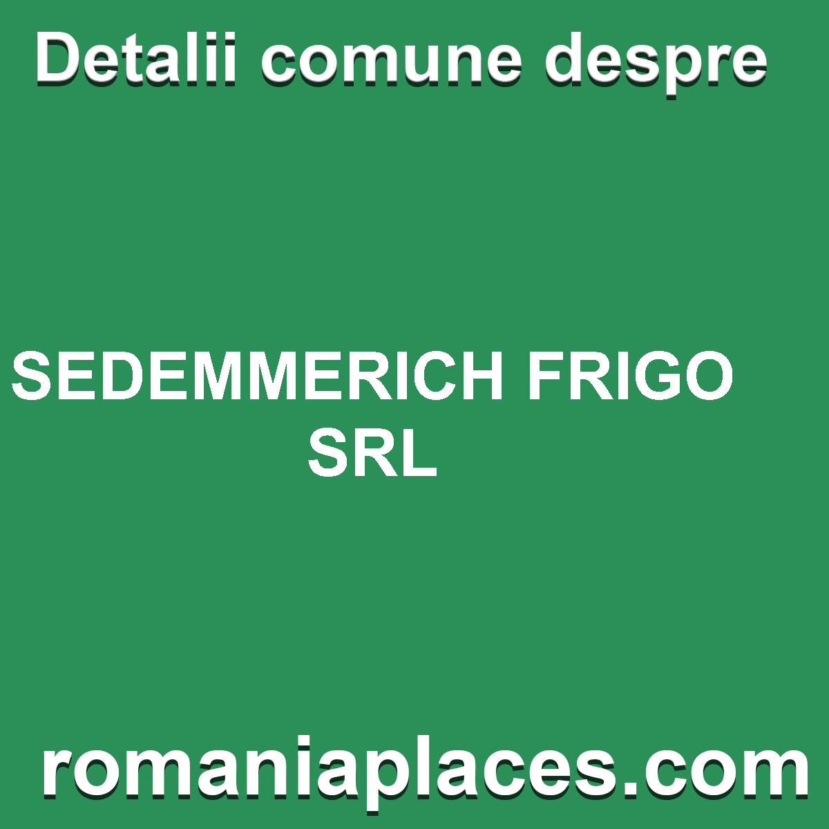 SEDEMMERICH FRIGO SRL