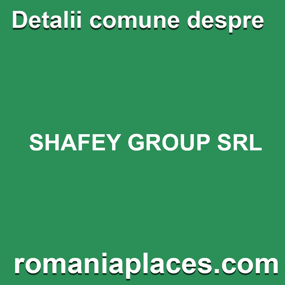 SHAFEY GROUP SRL