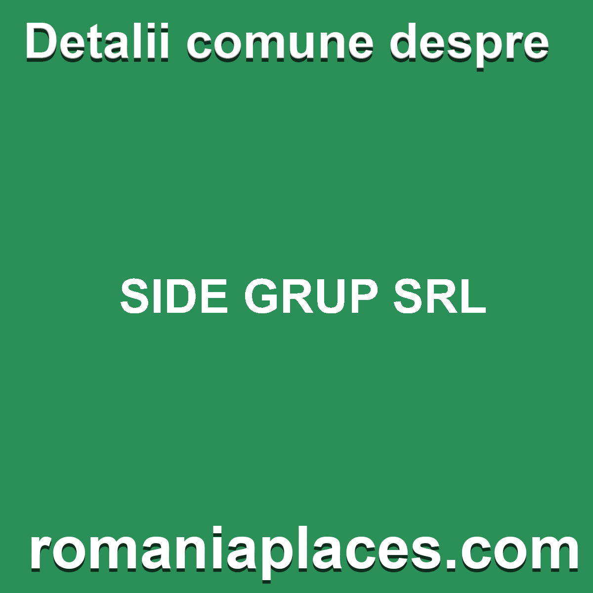 SIDE GRUP SRL