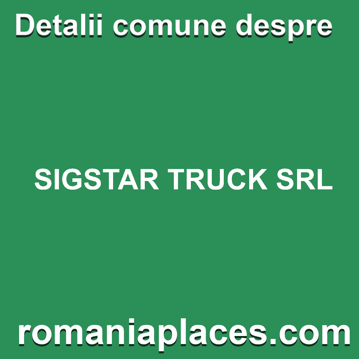 SIGSTAR TRUCK SRL
