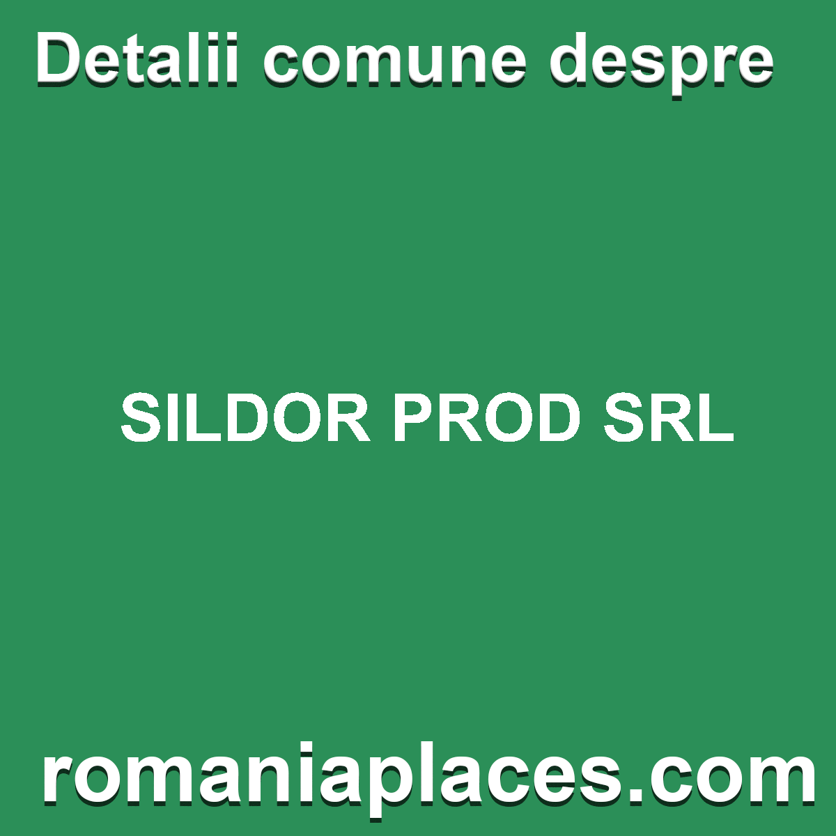 SILDOR PROD SRL