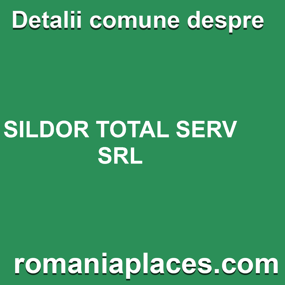 SILDOR TOTAL SERV SRL