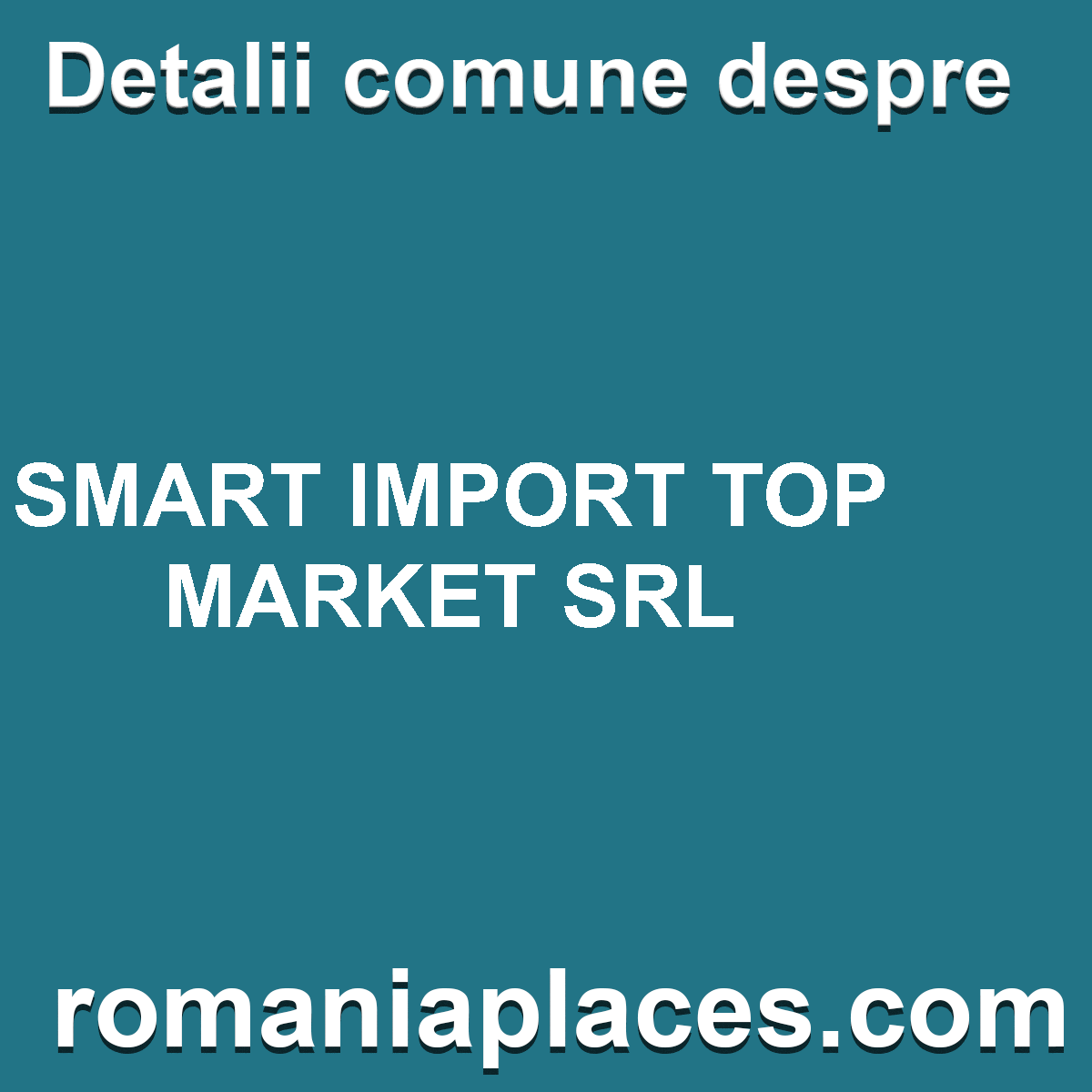 SMART IMPORT TOP MARKET SRL