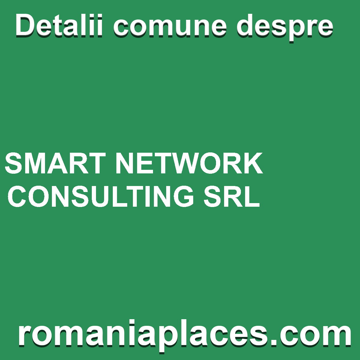 SMART NETWORK CONSULTING SRL