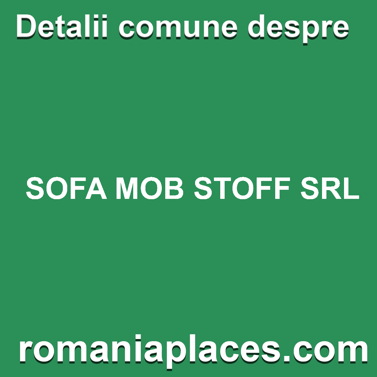 SOFA MOB STOFF SRL