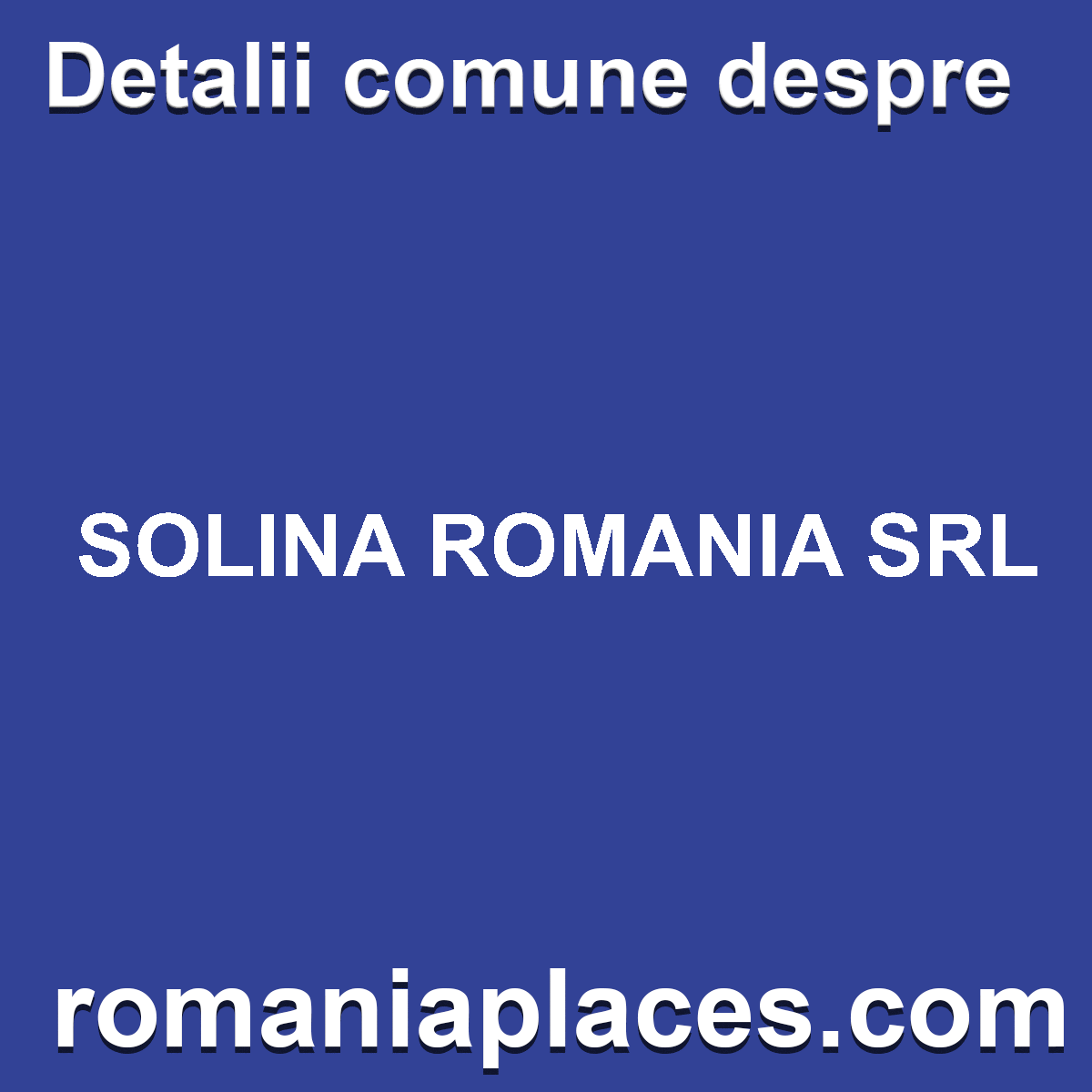 SOLINA ROMANIA SRL