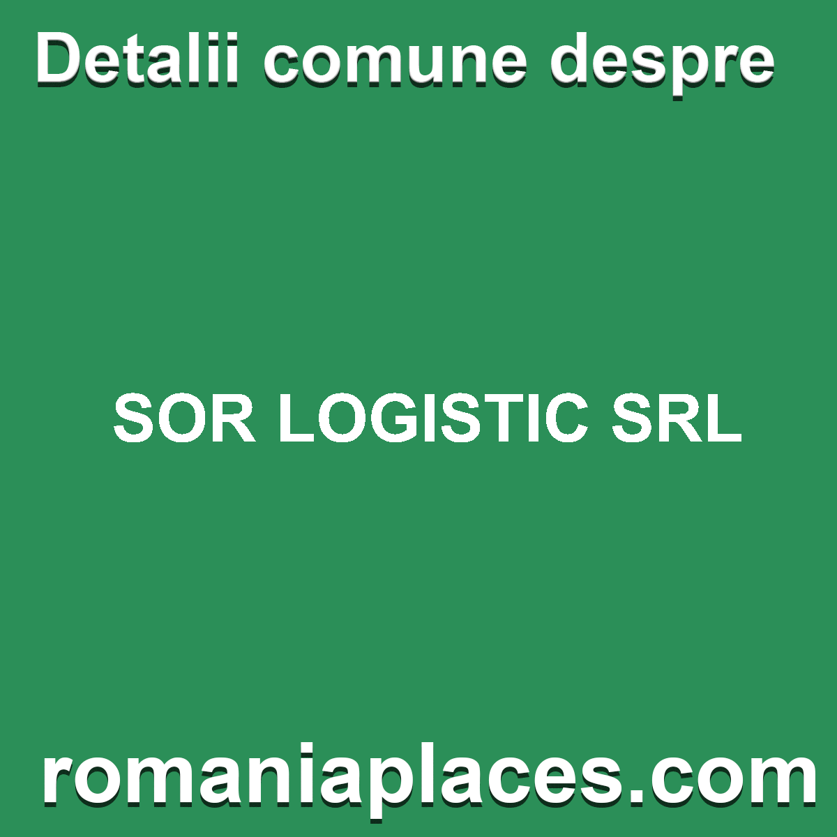 SOR LOGISTIC SRL