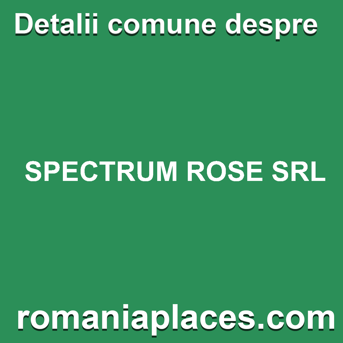 SPECTRUM ROSE SRL