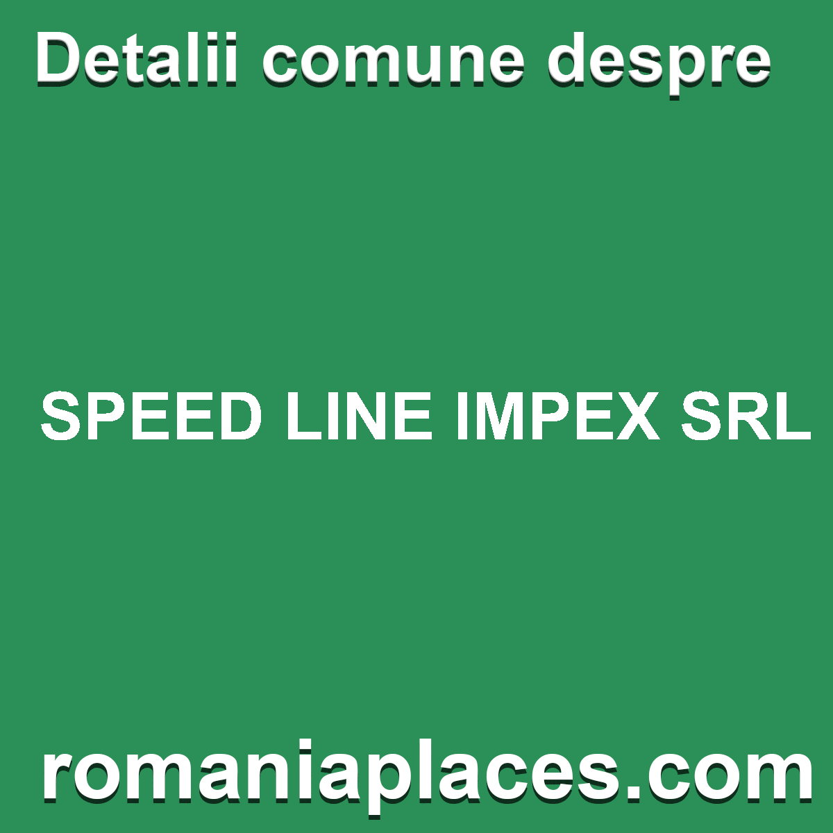 SPEED LINE IMPEX SRL