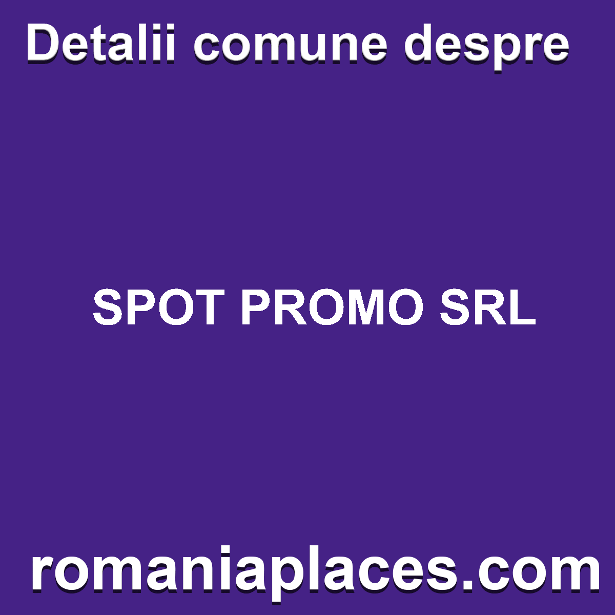 SPOT PROMO SRL