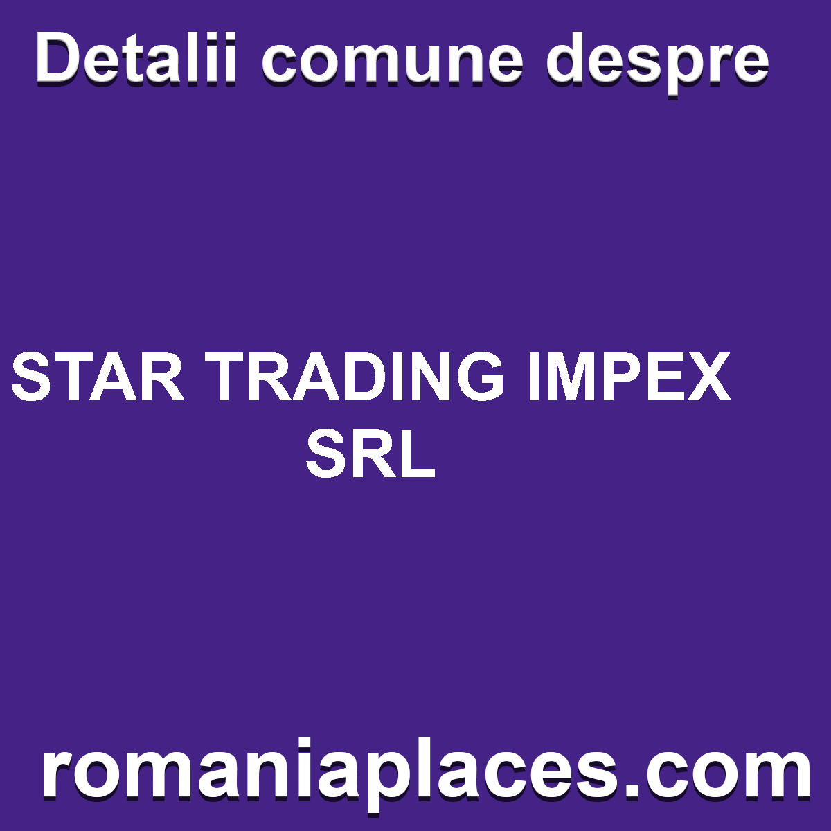 STAR TRADING IMPEX SRL