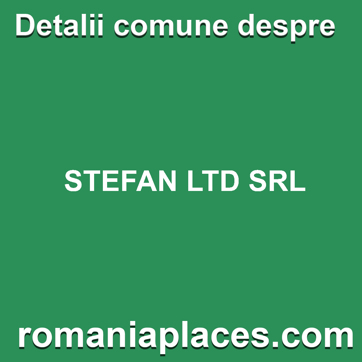 STEFAN LTD SRL