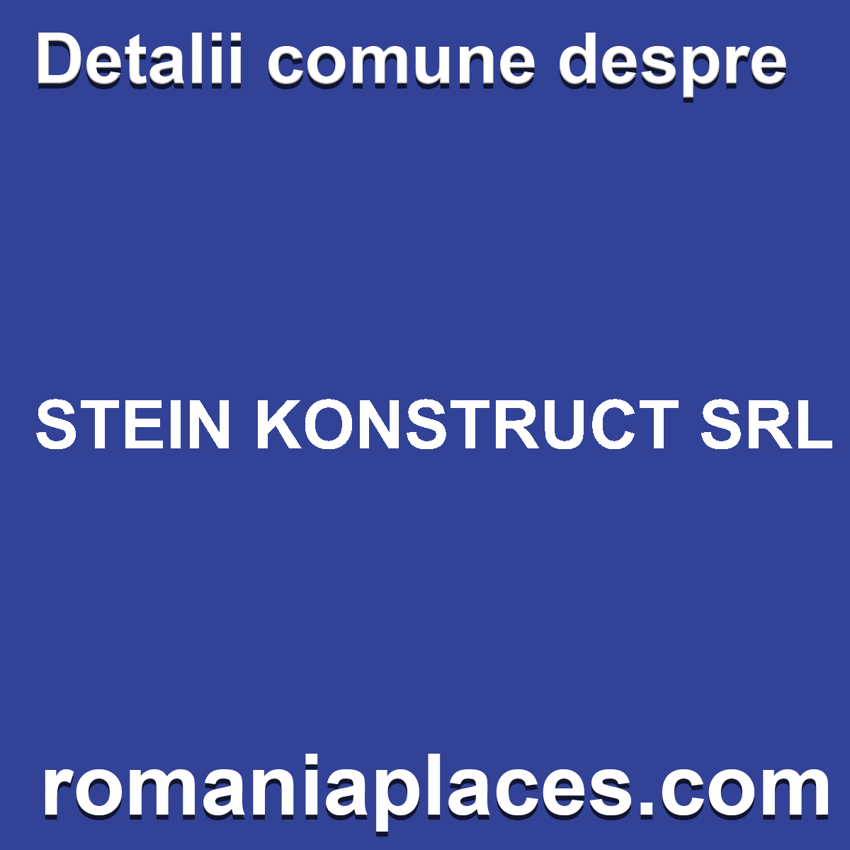 STEIN KONSTRUCT SRL