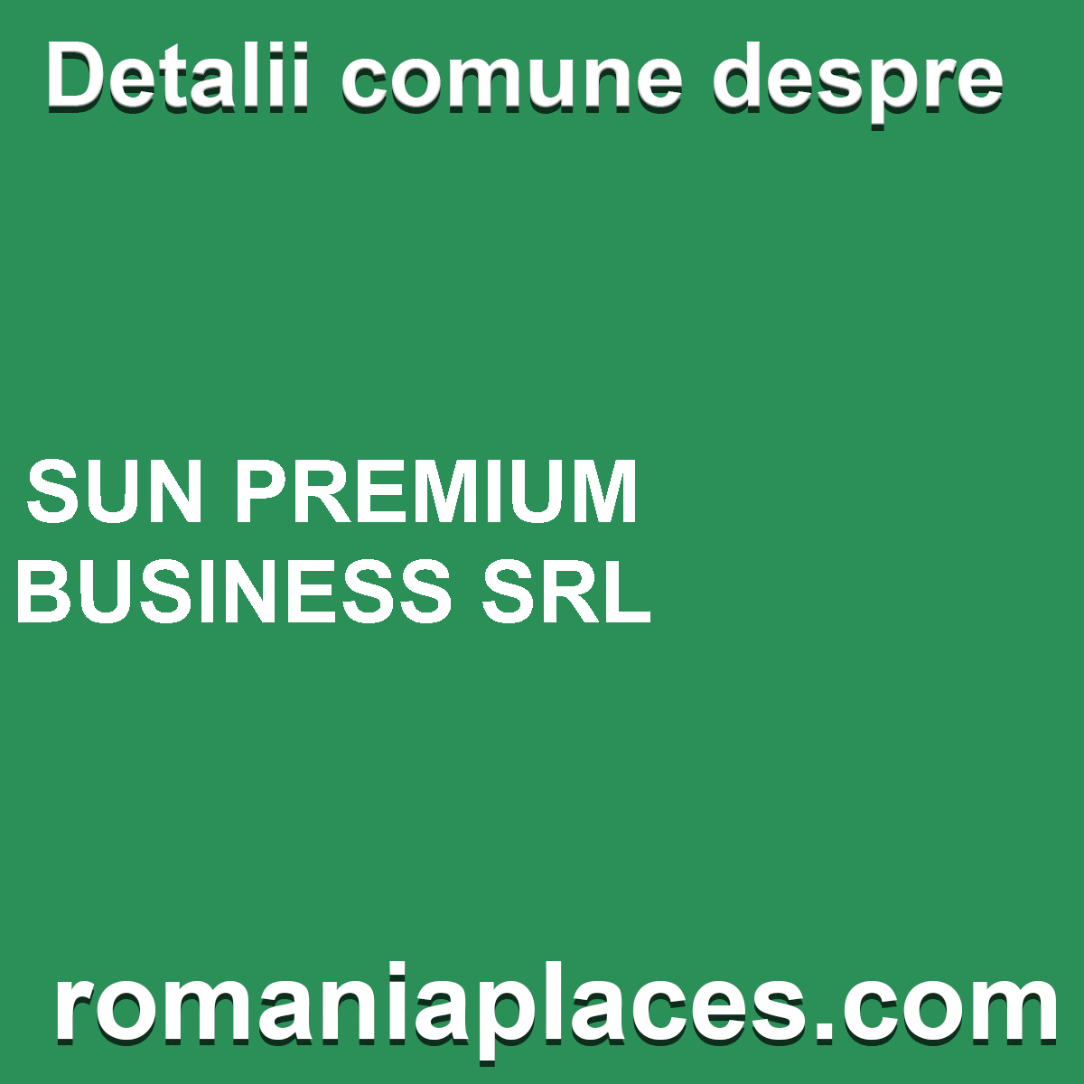 SUN PREMIUM BUSINESS SRL