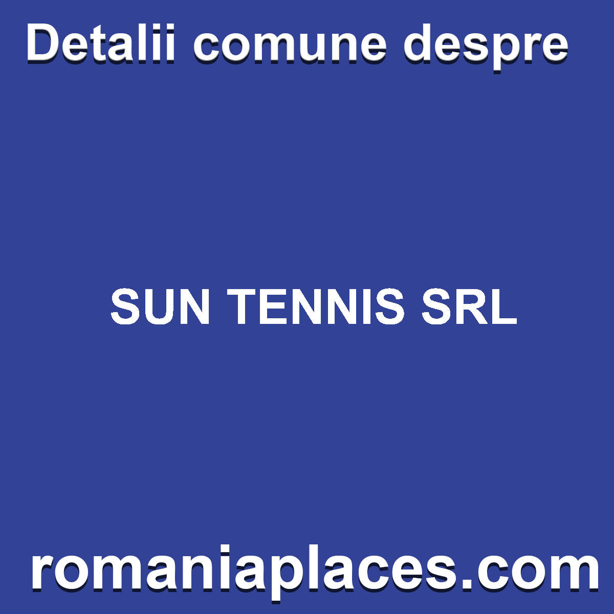 SUN TENNIS SRL
