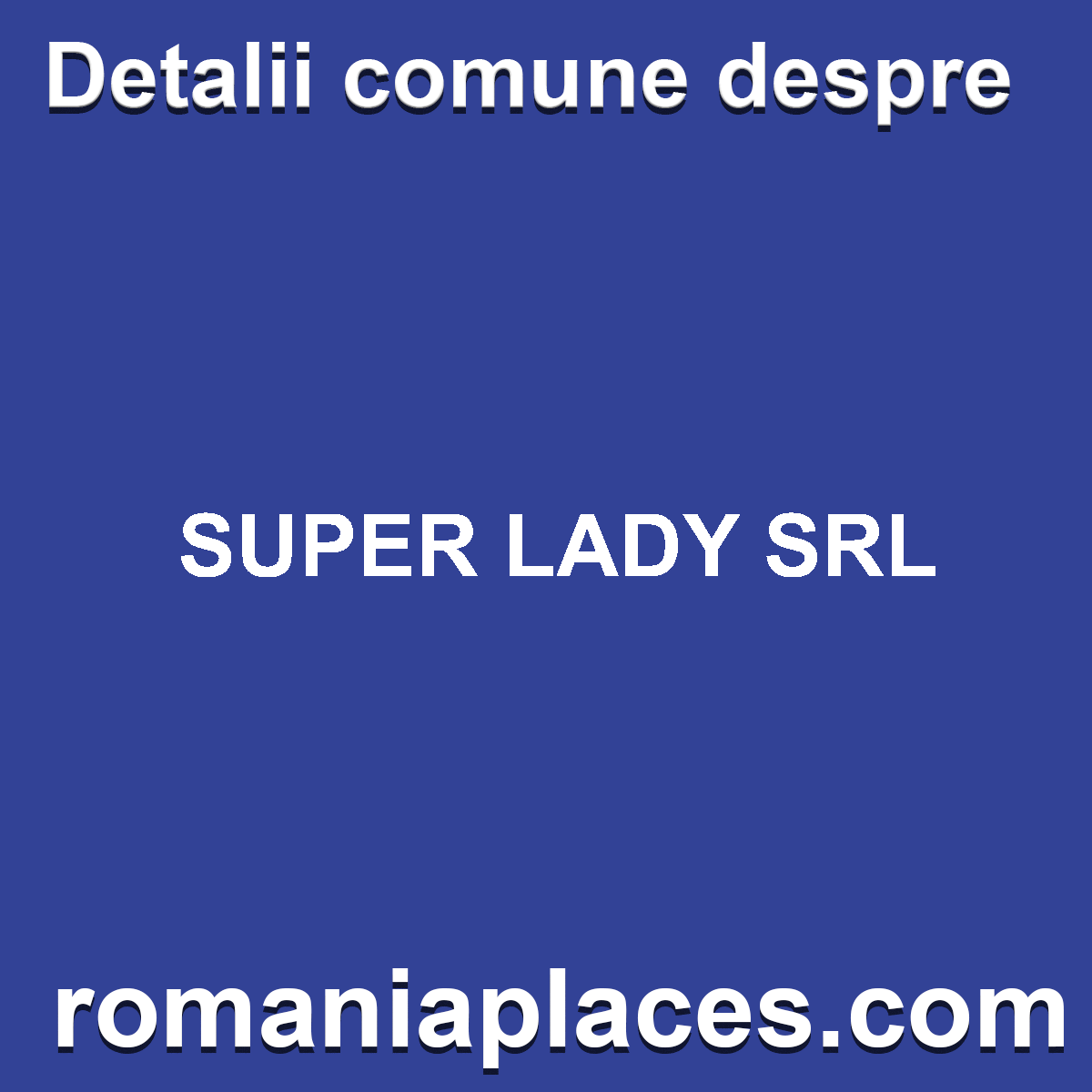 SUPER LADY SRL