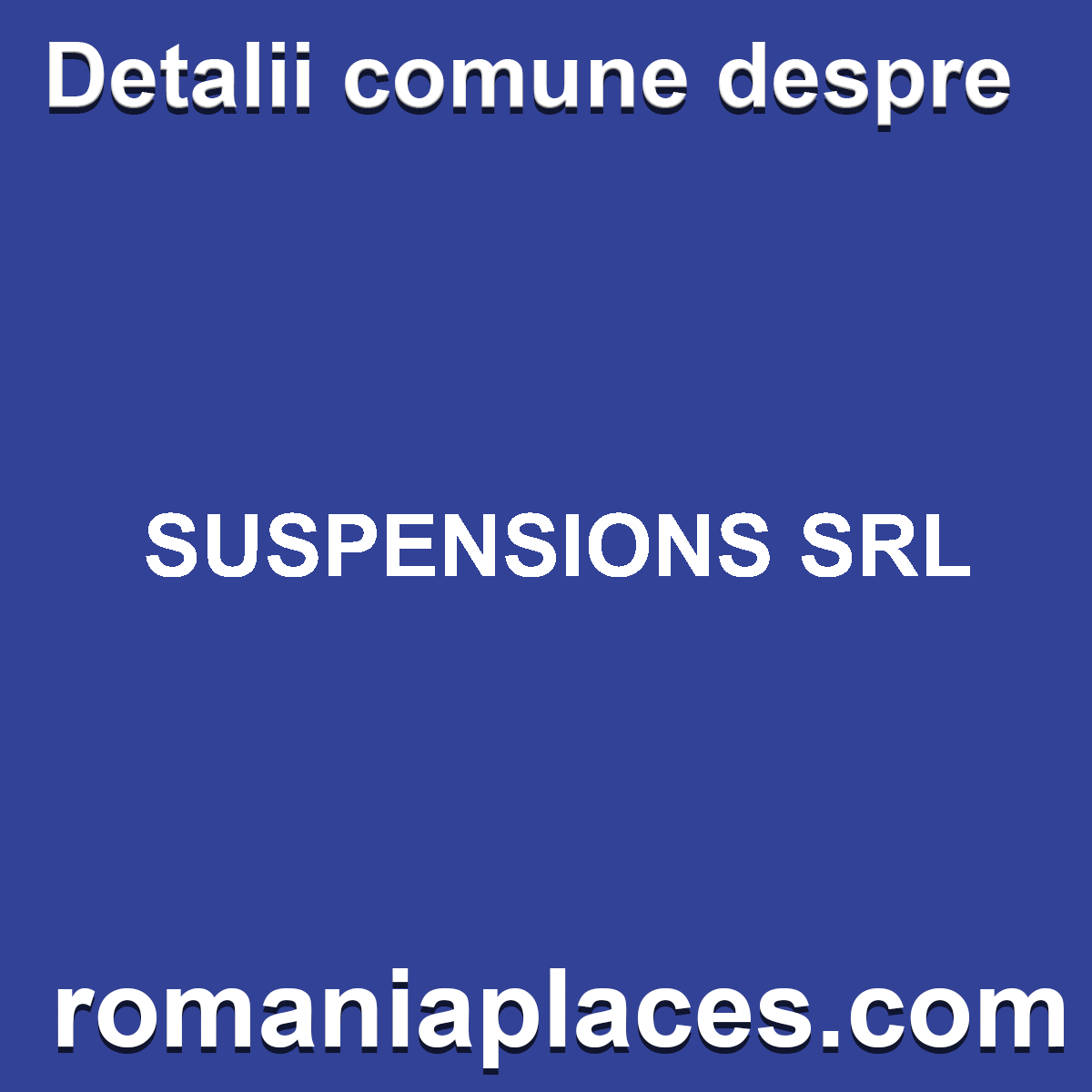 SUSPENSIONS SRL